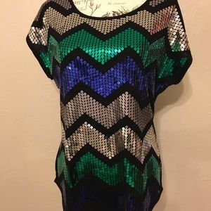 Sequined Dress Barn top
